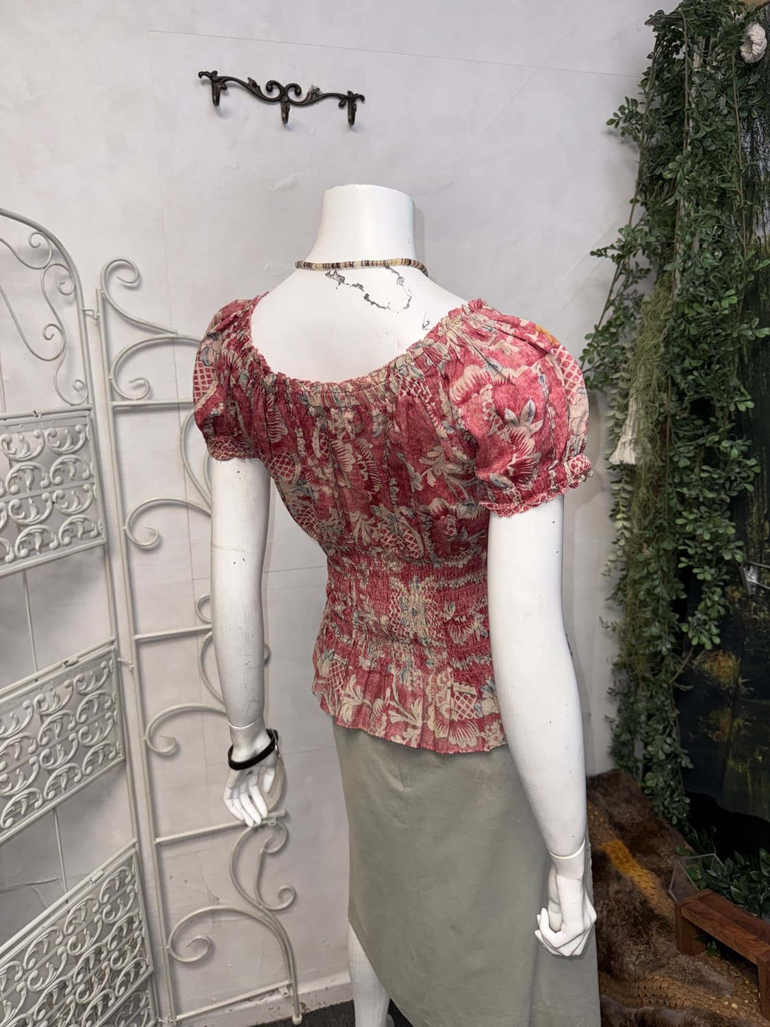 Ralph Lauren cherry pink bohemian 오프숄더 상품이미지3