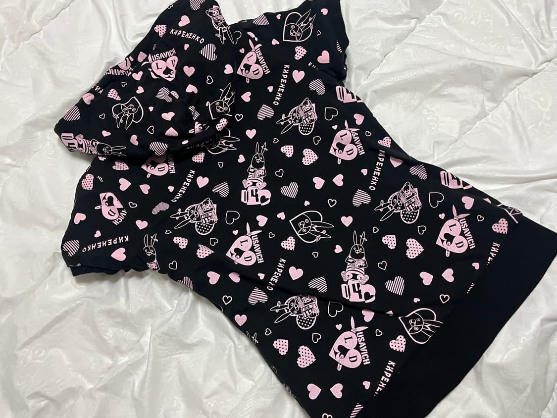 리즈리사돌 우사미미 리버시블 반팔 후드집업 펑크갸루스트릿락시크오네히메일브 상품이미지6