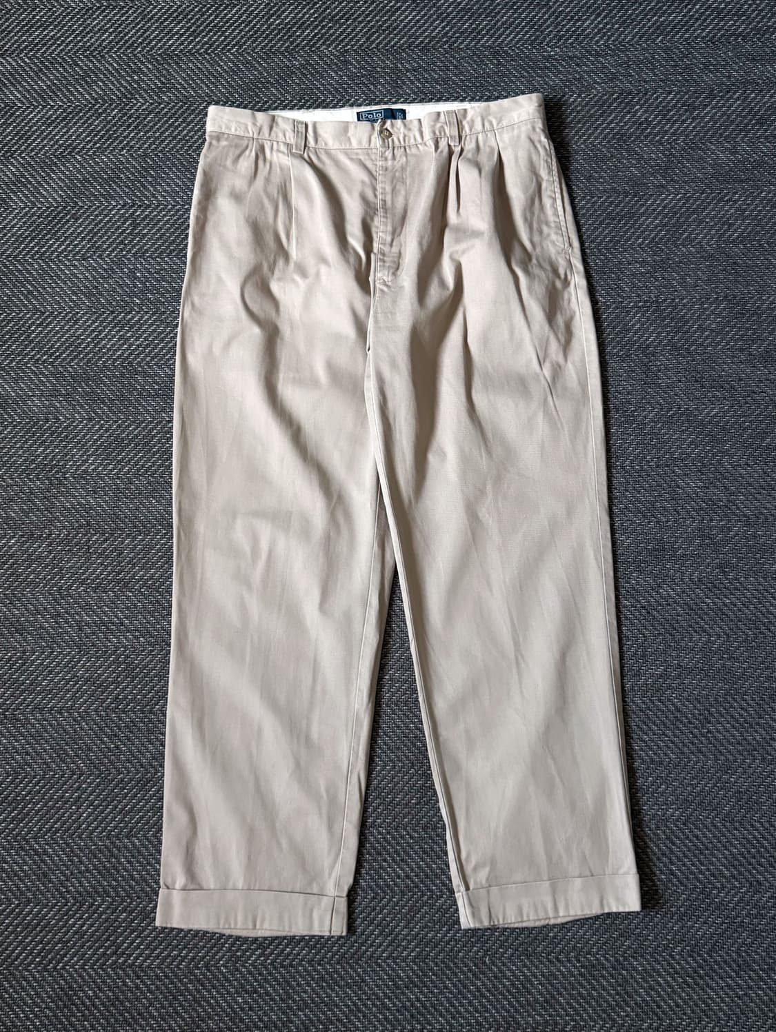 (36) 폴로 랄프로렌 HAMMOND 더블 플리츠 치노팬츠 상품이미지1
