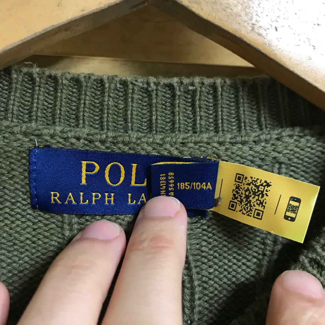 폴로 랄프로렌 카키 신형라인 큐알정품 가디건 상품이미지4