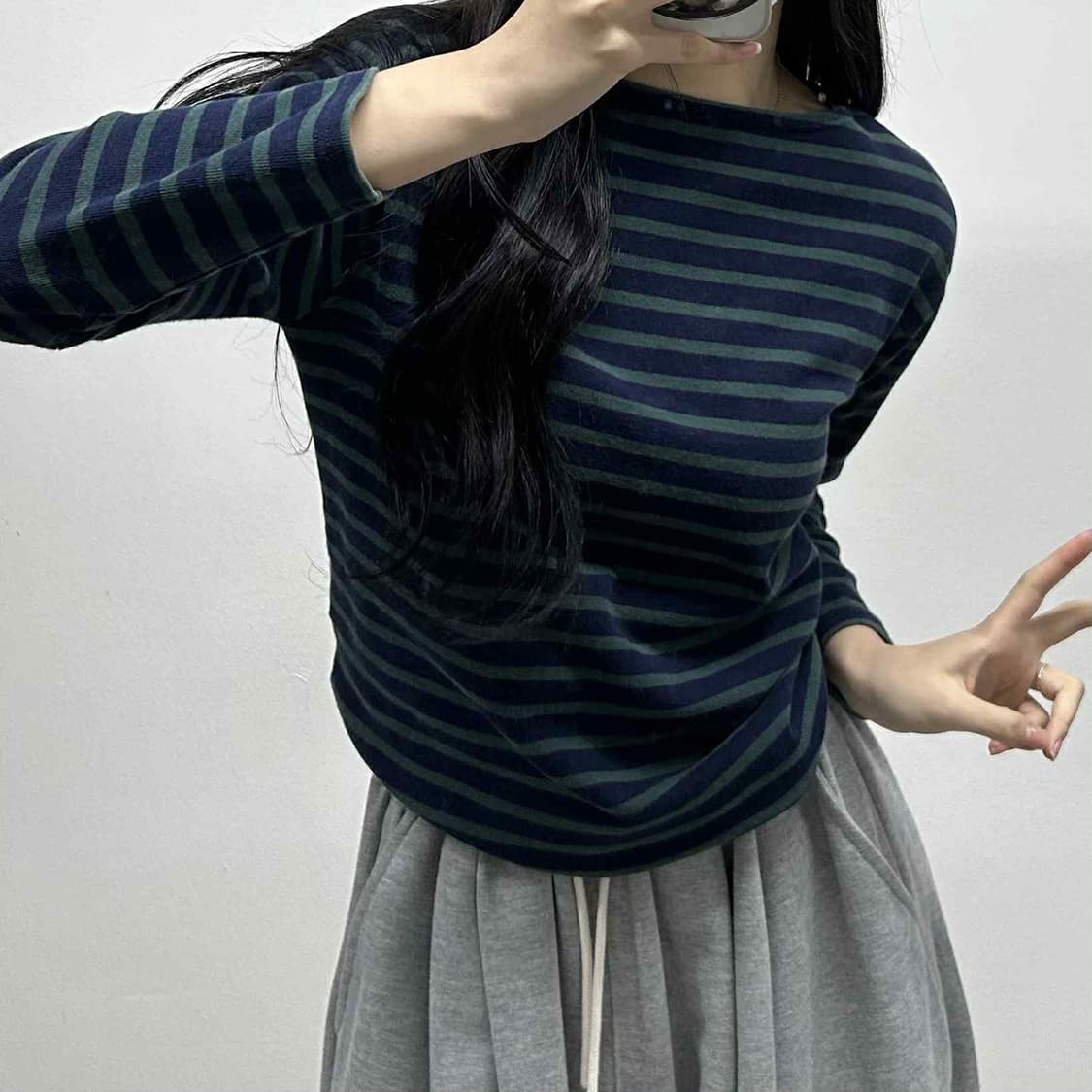 세인트제임스 스트라이프 걸즈 슬리브 상품이미지1