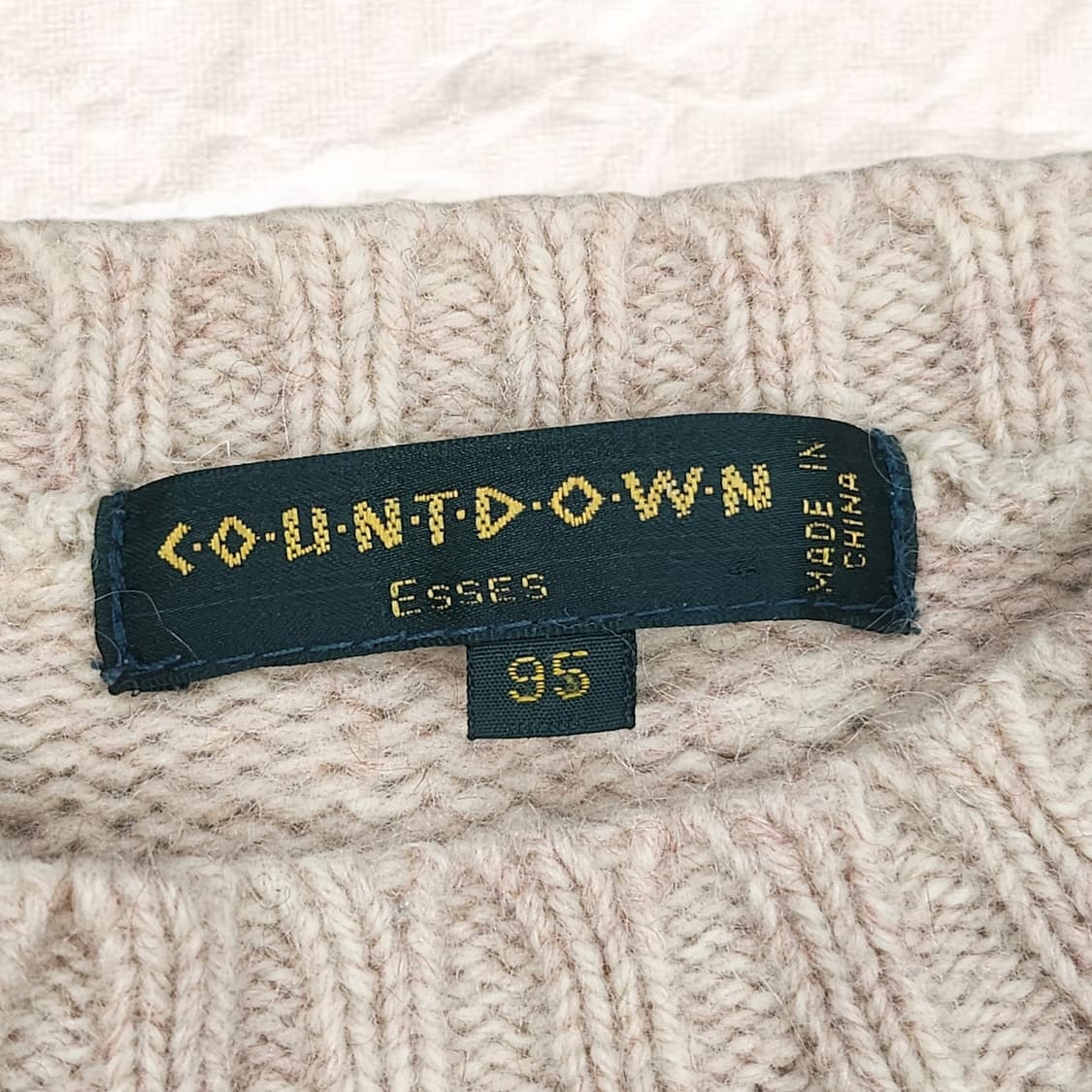 COUNTDOWN 카운트다운 빈티지 울 패턴 니트 상품이미지6