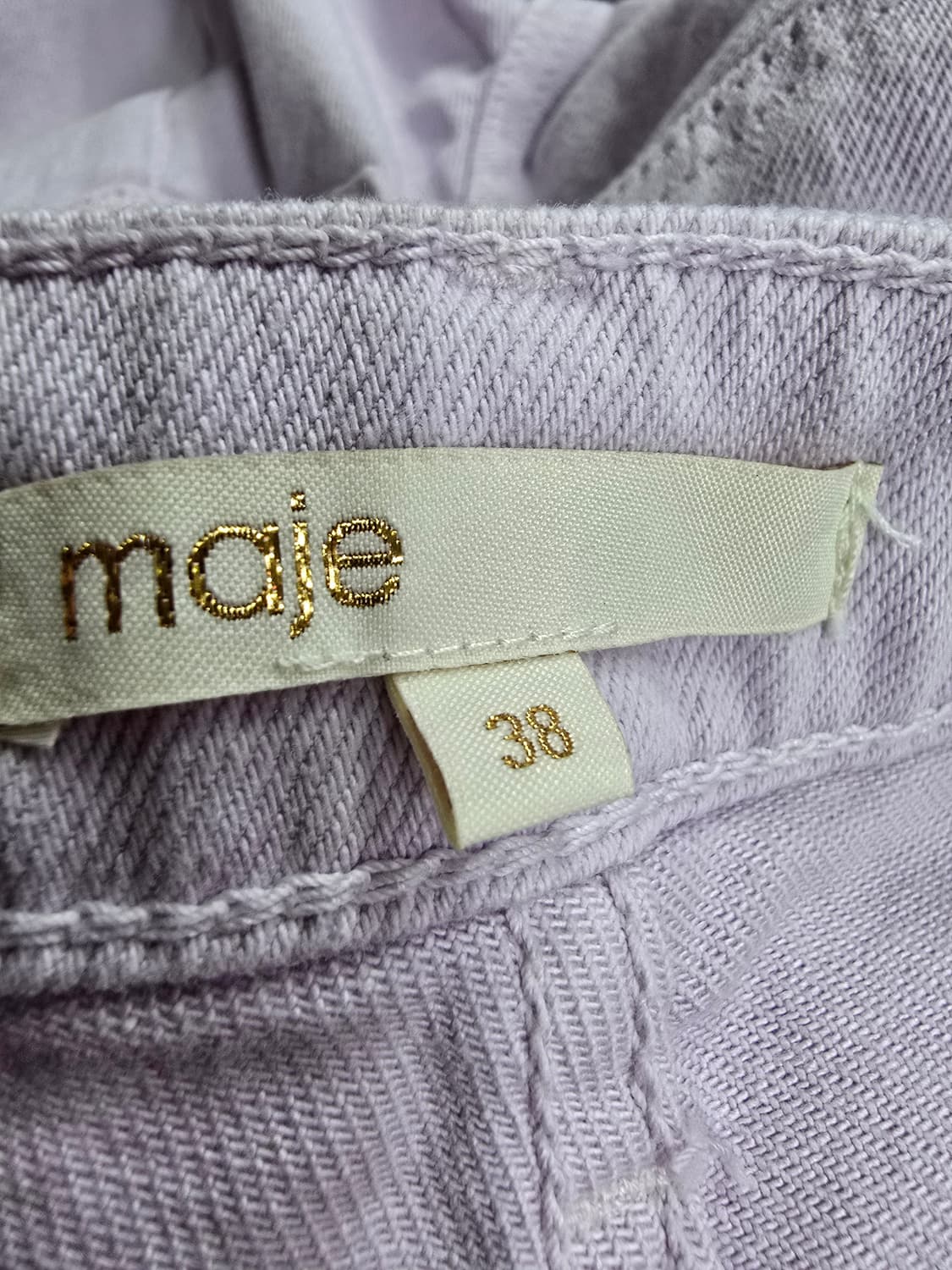 maje 마쥬 연보라 스티치 데님 (1974) 상품이미지3