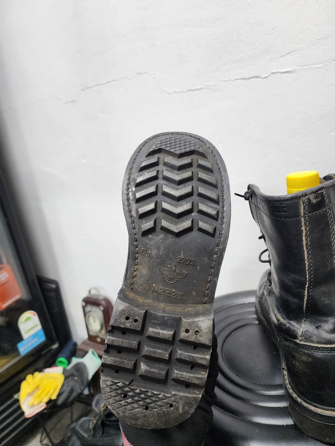 리얼레더 00s 밀리터리 군용 전투화 상품이미지6