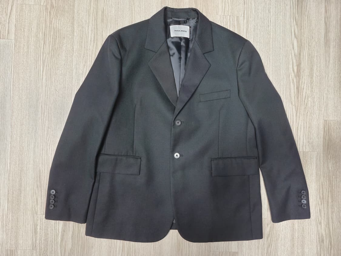 [S] 인사일런스 오버사이즈 울 블레이저 - 블랙 상품이미지1