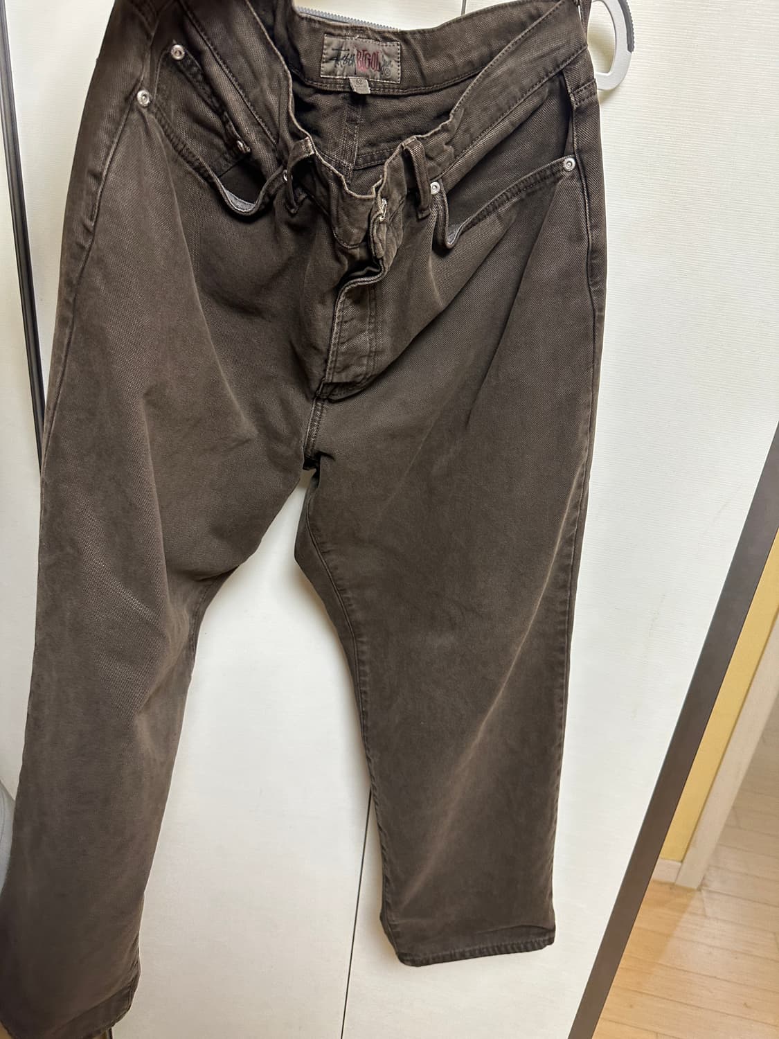 스투시 워시드 캔버스 브라운 32 상품이미지2