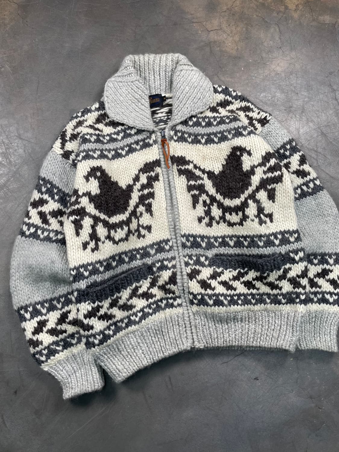 빈티지 코위찬 니트집업 상품이미지2