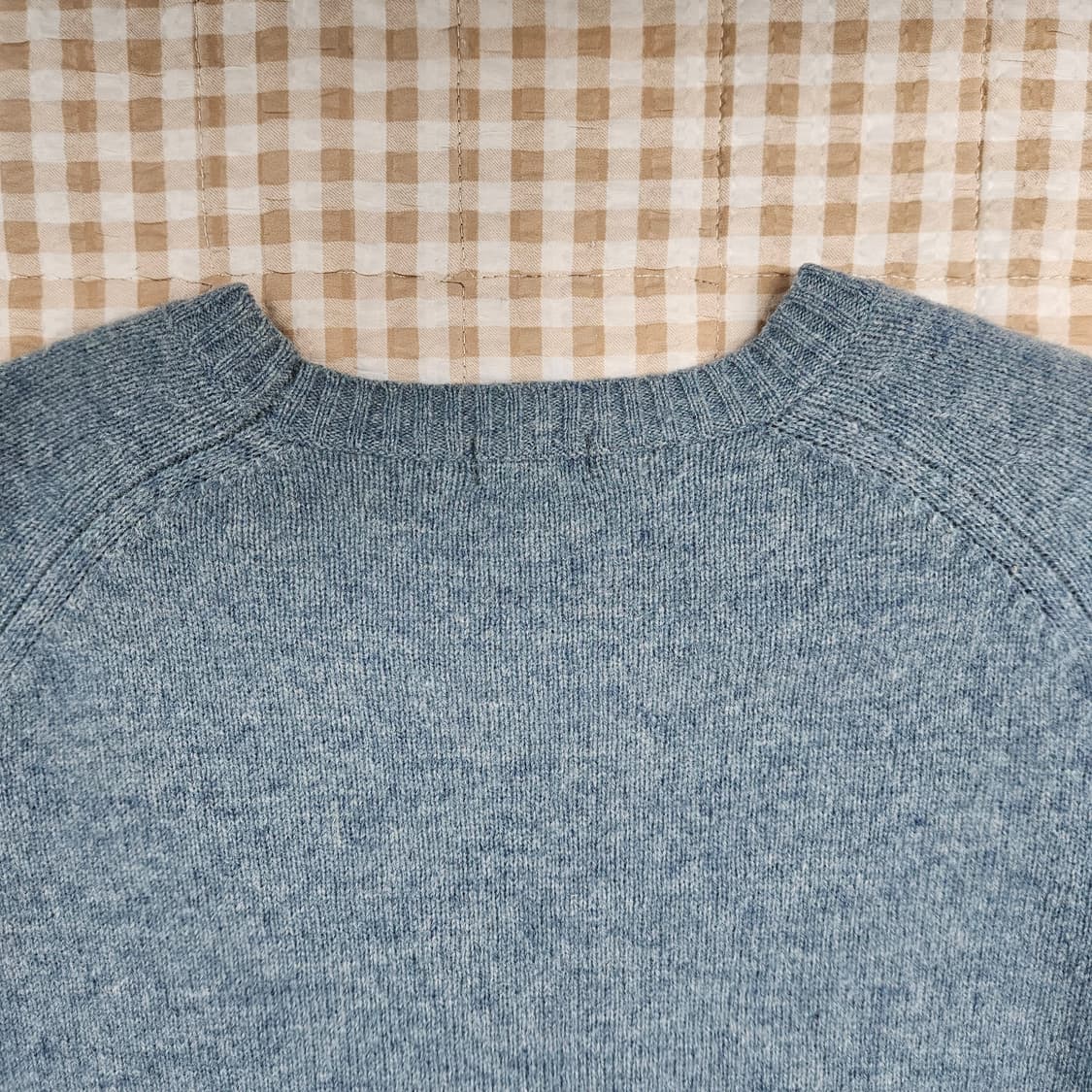 유니클로 울100 긴소매 니트 남자100 상품이미지6