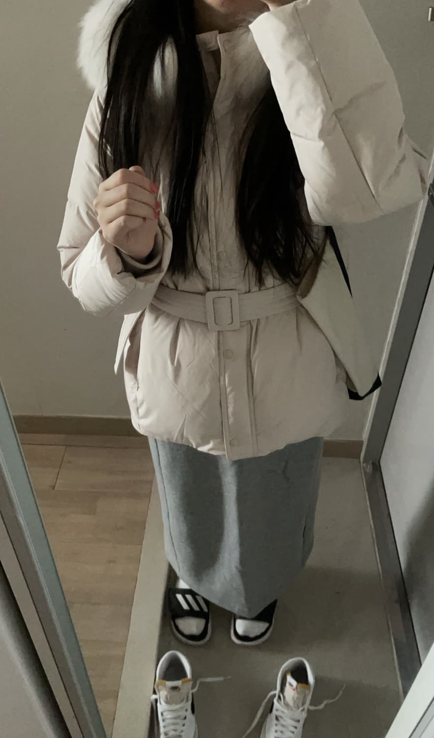 듀엘 폭스퍼 후드 구스다운 - 정가 35만원 상품이미지8