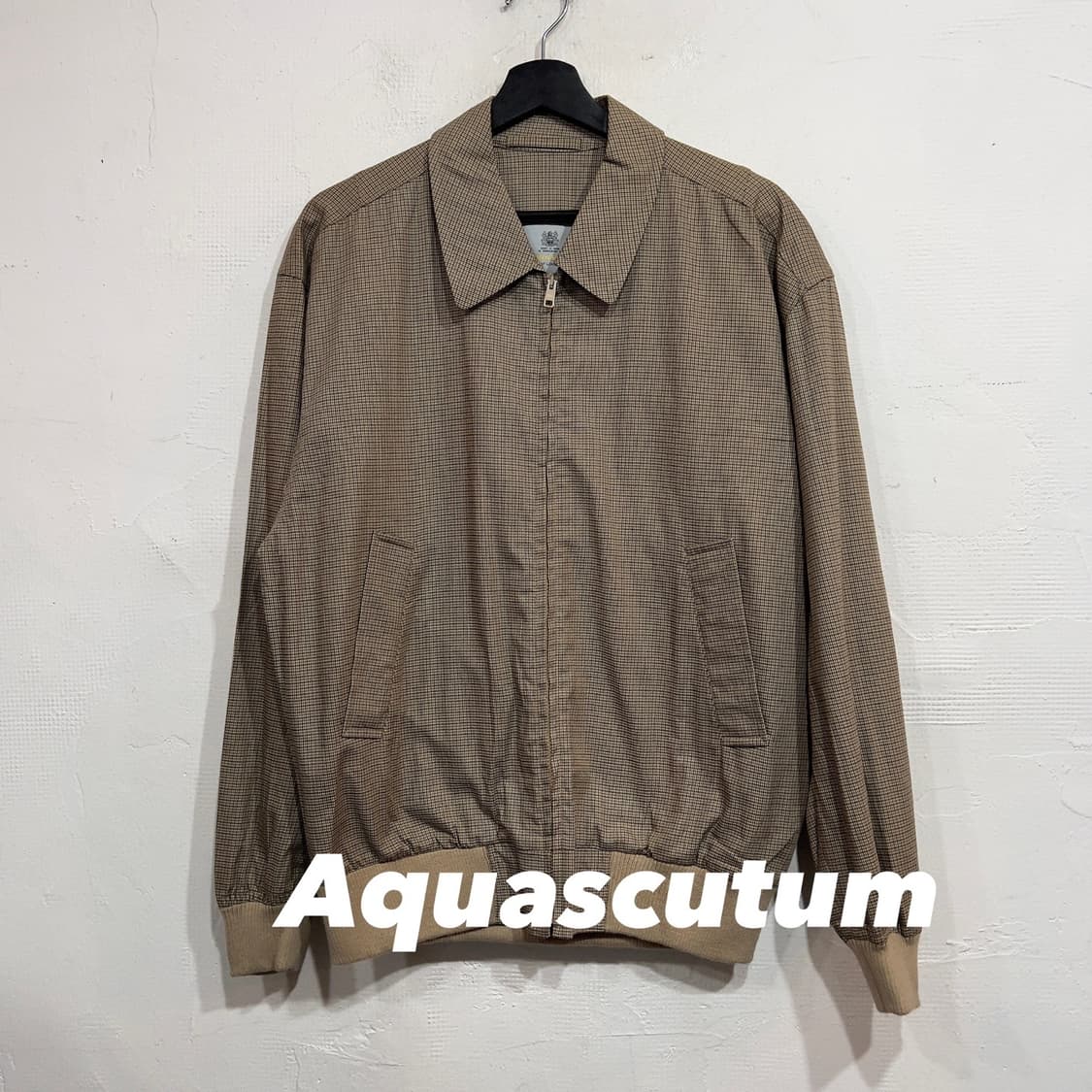아쿠아스큐텀 체크 스윙자켓 상품이미지1