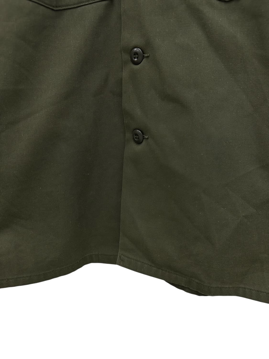 70s 미군 OG 507 밀리터리 퍼티그셔츠 카키 (M~L) 상품이미지5