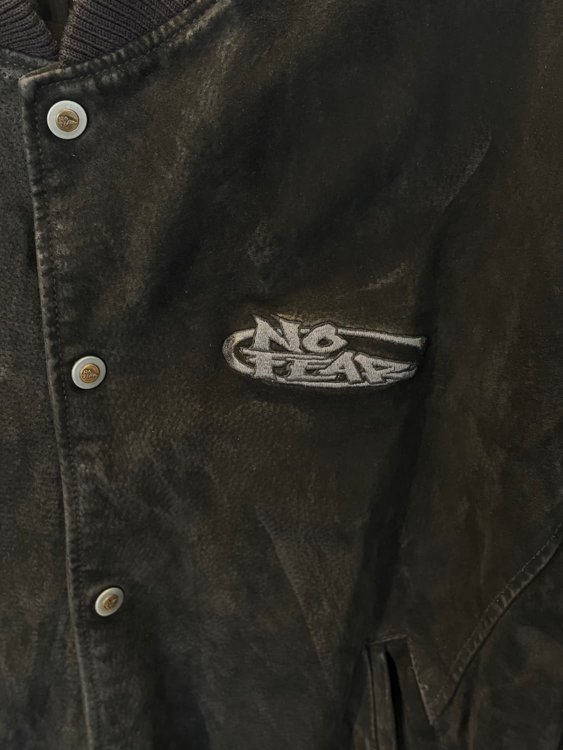 90s No fear leather jacket 상품이미지3