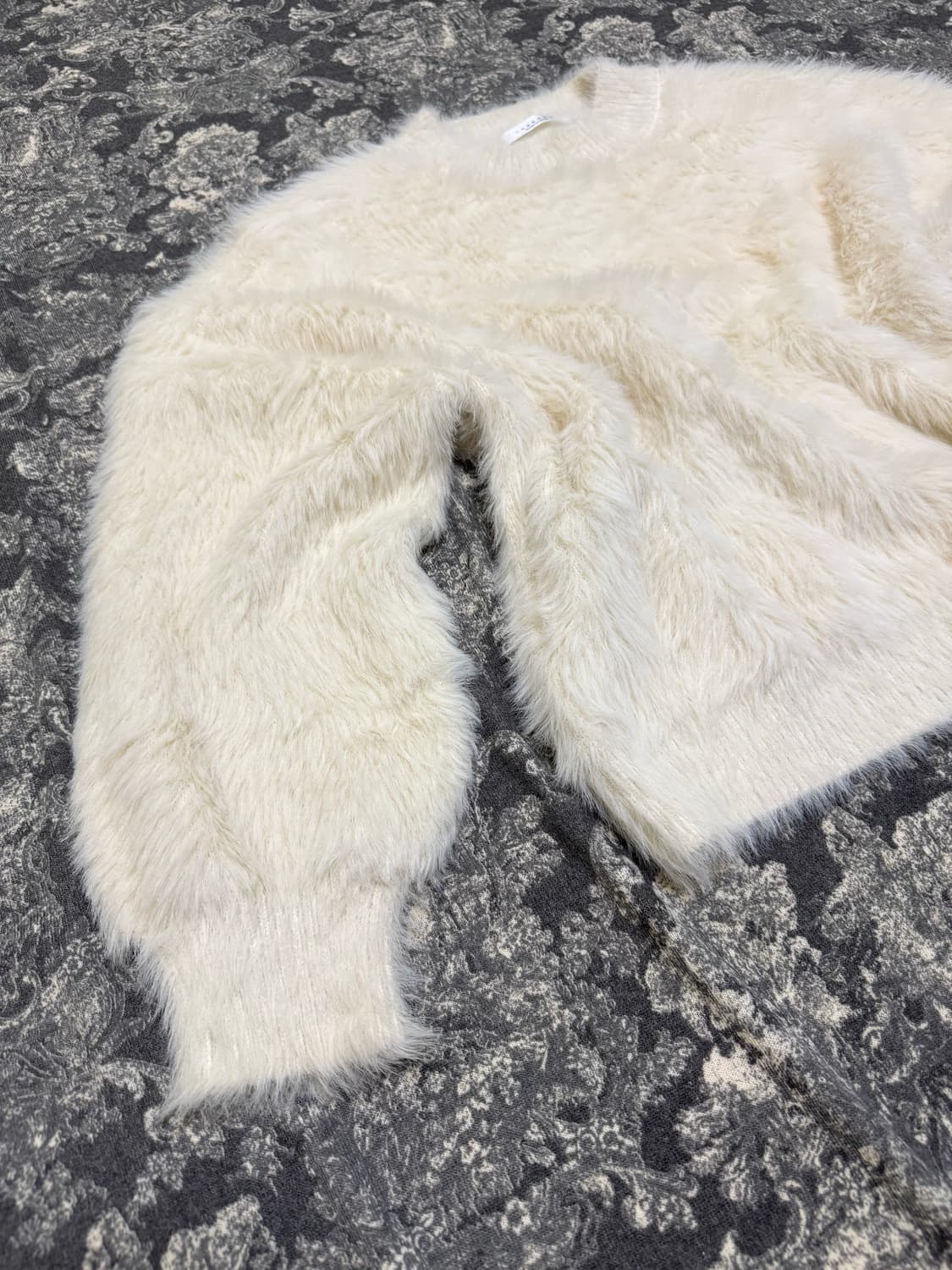 white fur knit 상품이미지3