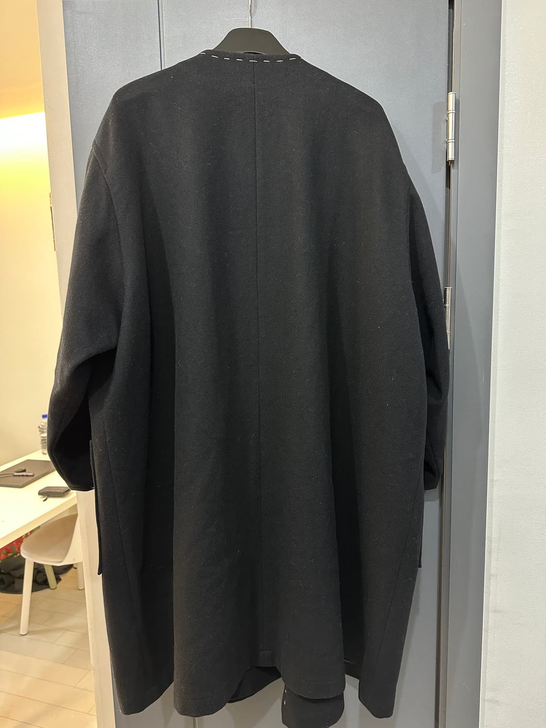 요지야마모토 스티치 울 코트 상품이미지4