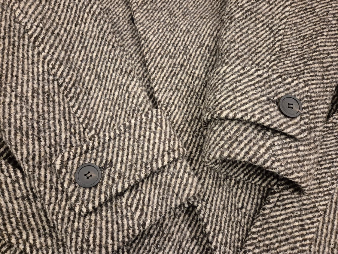 22fw 솔리드옴므 헤링본 울 코트 상품이미지5