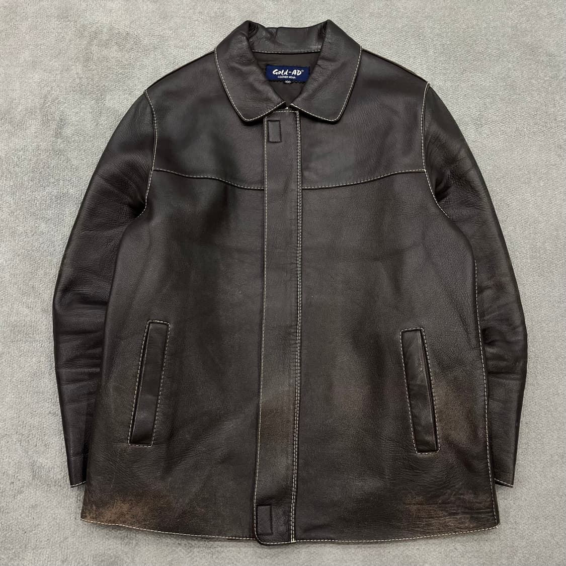 100 Gold-AD 양가죽 레더 자켓 상품이미지1