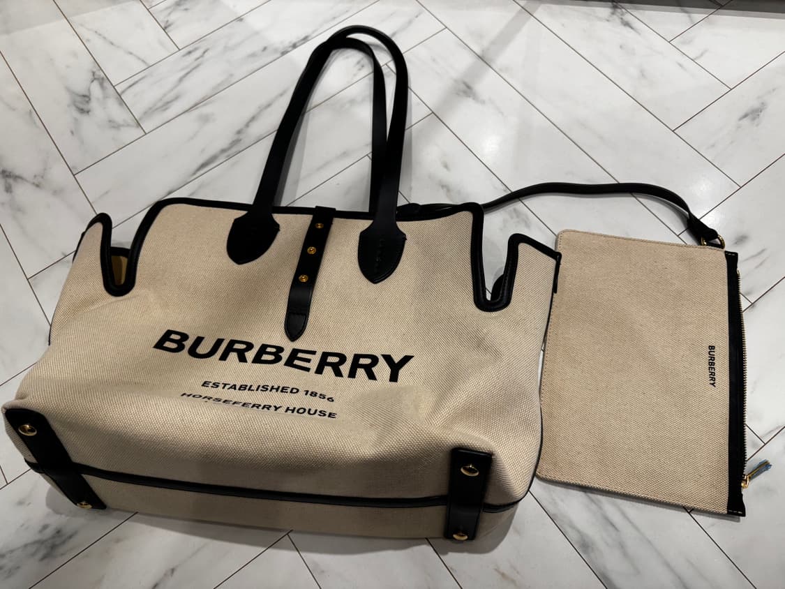 ++ 버버리 캔버스 보스턴백 (기저귀가방) ++ 상품이미지1