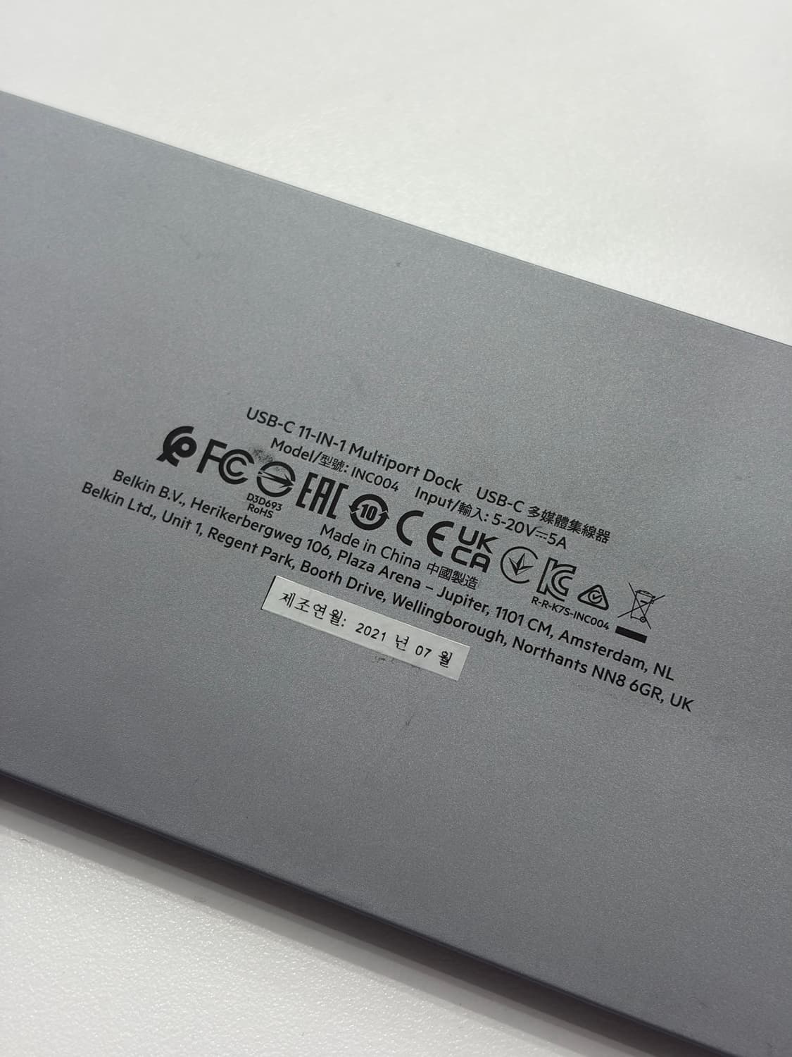 Belkin 도킹 11IN1 INC004bt 애플 맥북 멀티포트 허브독 상품이미지3
