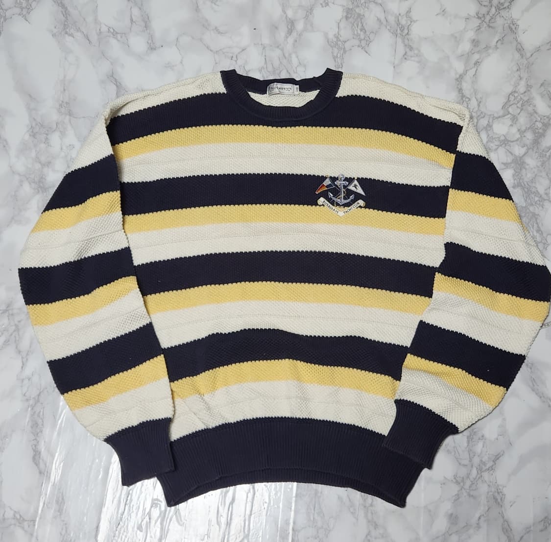 XL 버버리 90S 단가라 오버핏 니트 상품이미지2