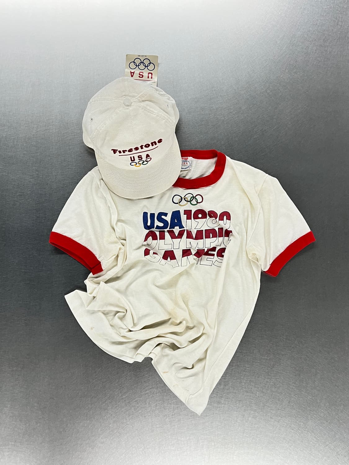 80‘s 빈티지 리바이스 USA 1980 올림픽 링거 티셔츠 상품이미지5