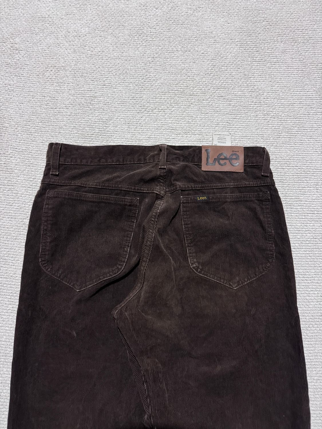 00s JAPAN Lee 브라운 코듀로이 팬츠 33 상품이미지2