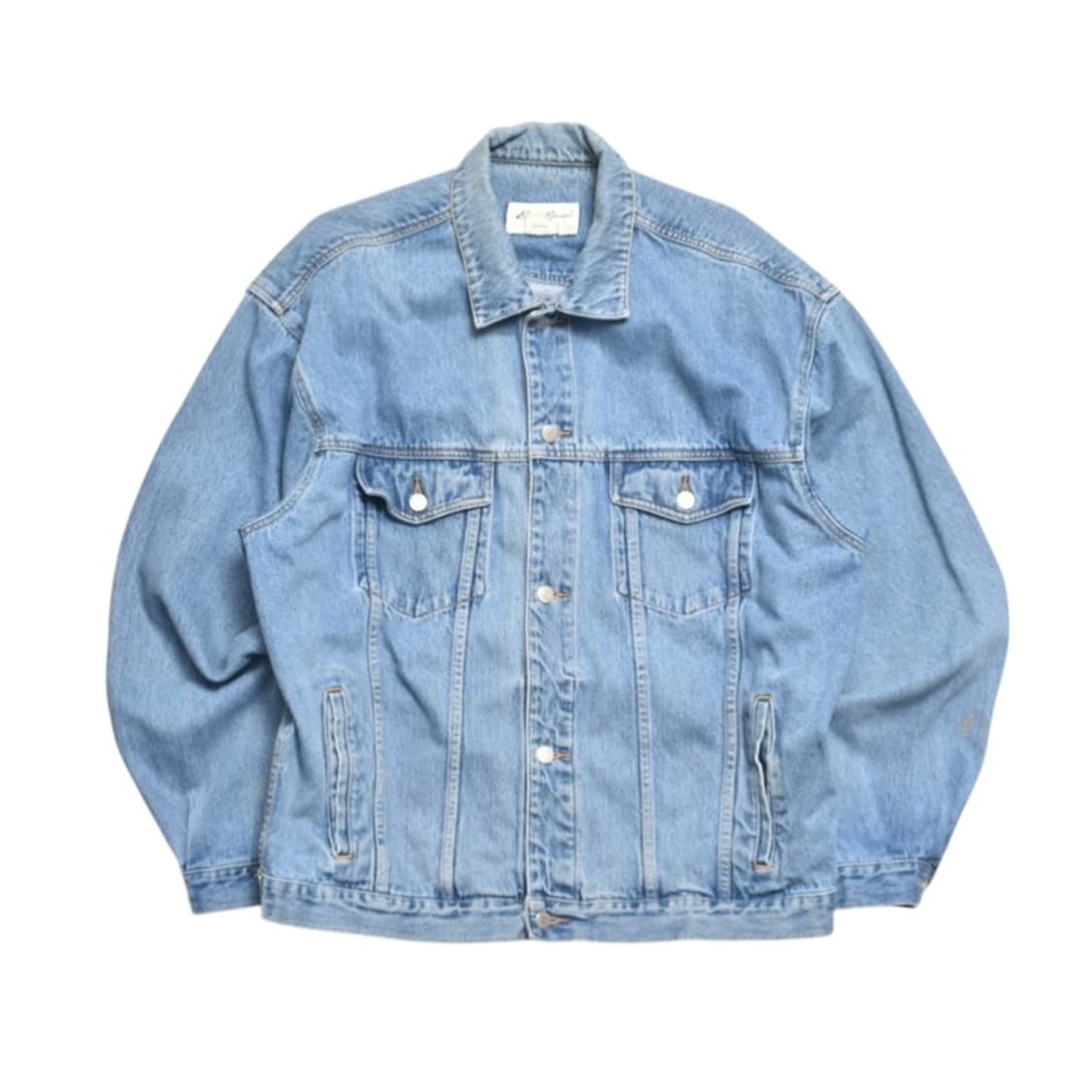 90S 에디바우어 빅사이즈 오버핏 데님 트러커 청자켓 N1019 상품이미지3