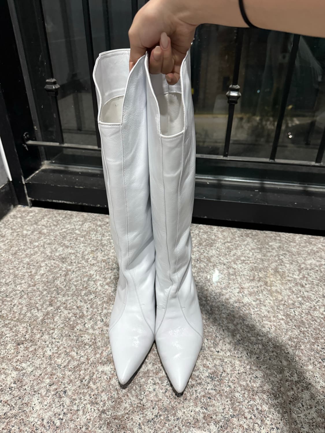 three to eighty 화이트 부츠 상품이미지2