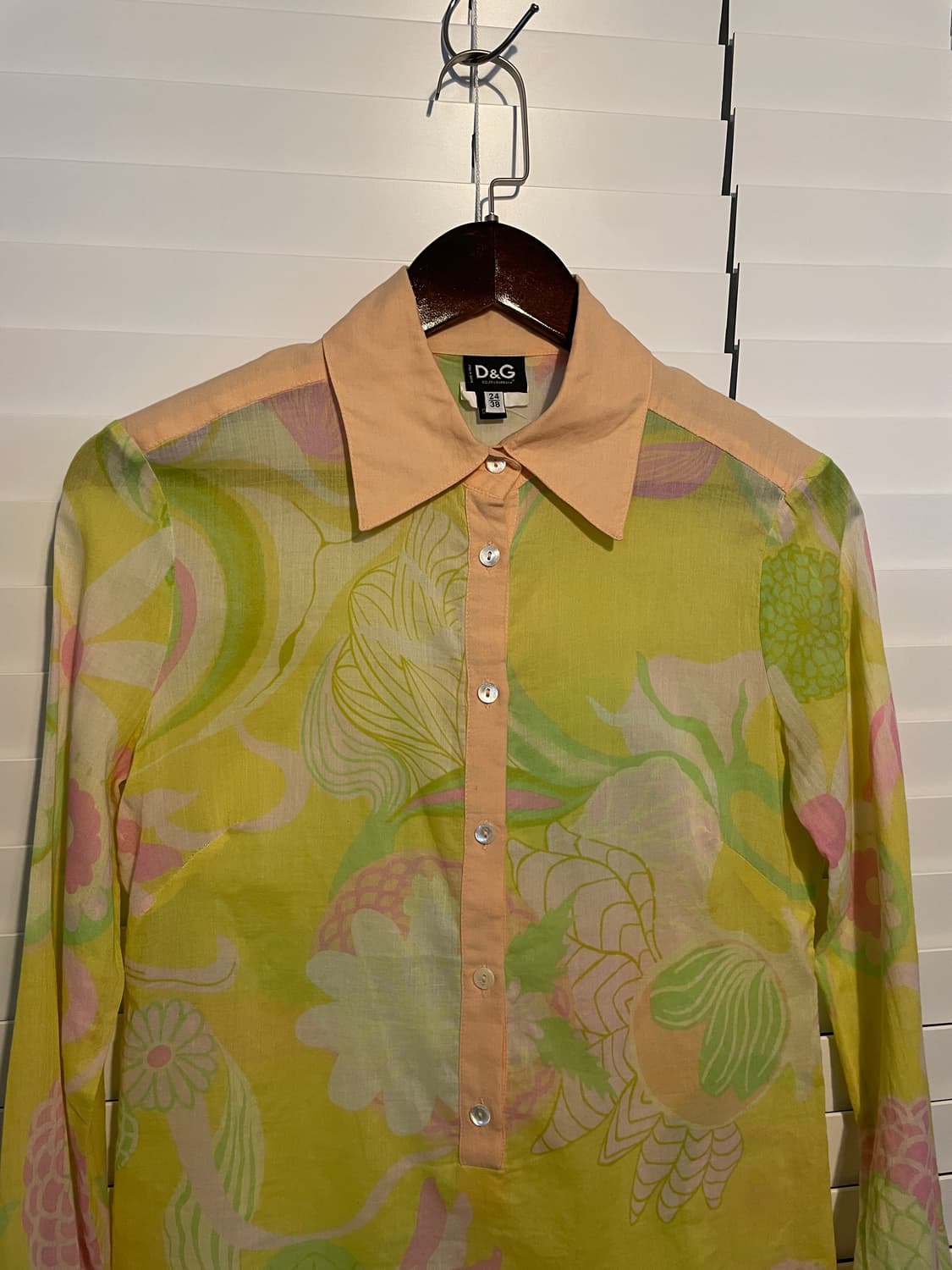 돌체앤가바나 빈티지 네온 셔츠 상품이미지5