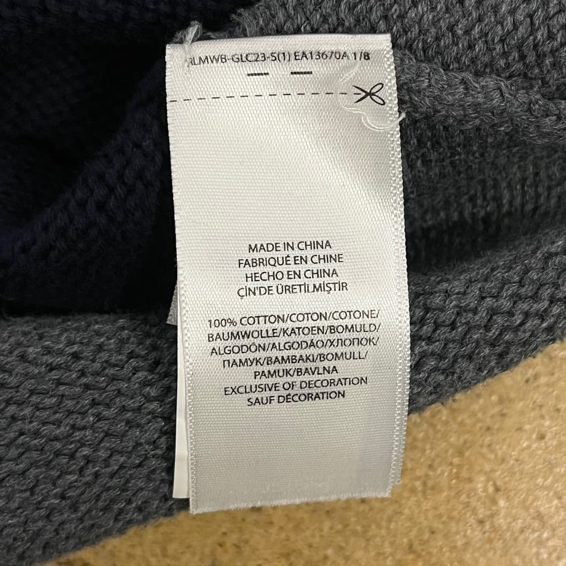 [정품/L] 폴로 랄프로렌 스트라이프 가디건 네이비 회색 b19 상품이미지6