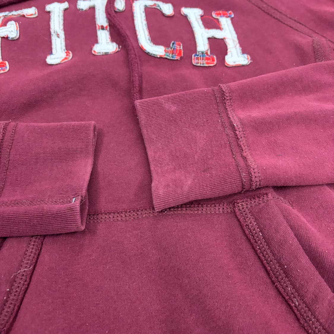 아베크롬비 버건디 후드집업 상품이미지7