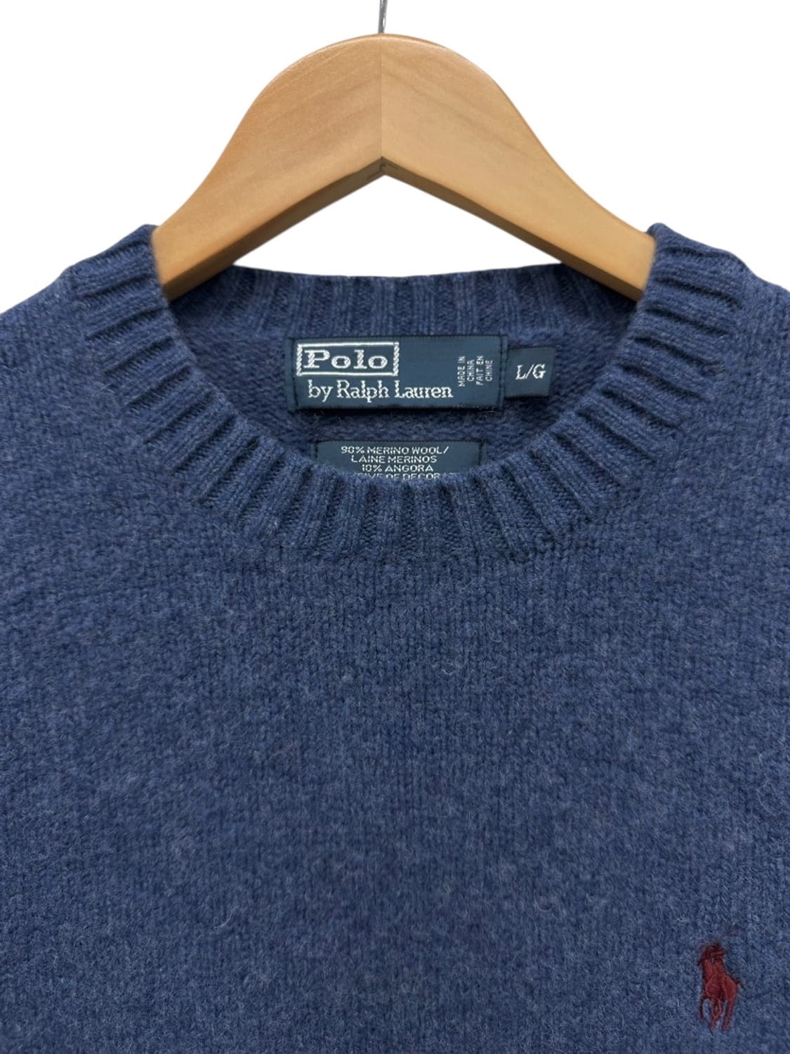 00s 폴로 울 니트 인디고블루 (L) 상품이미지3