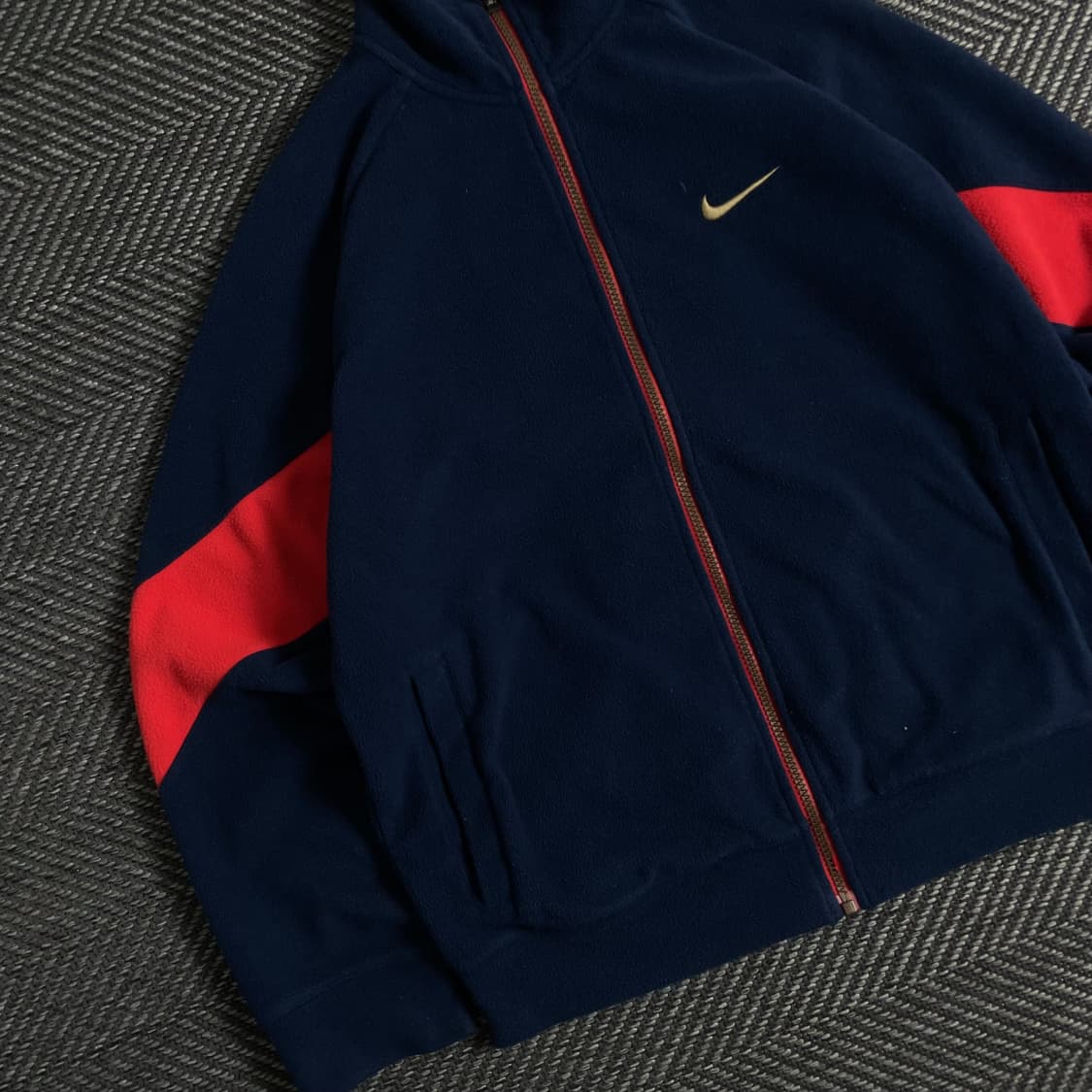00s 나이키 빅로고 올드스쿨 플리스 자켓o 3394 상품이미지4