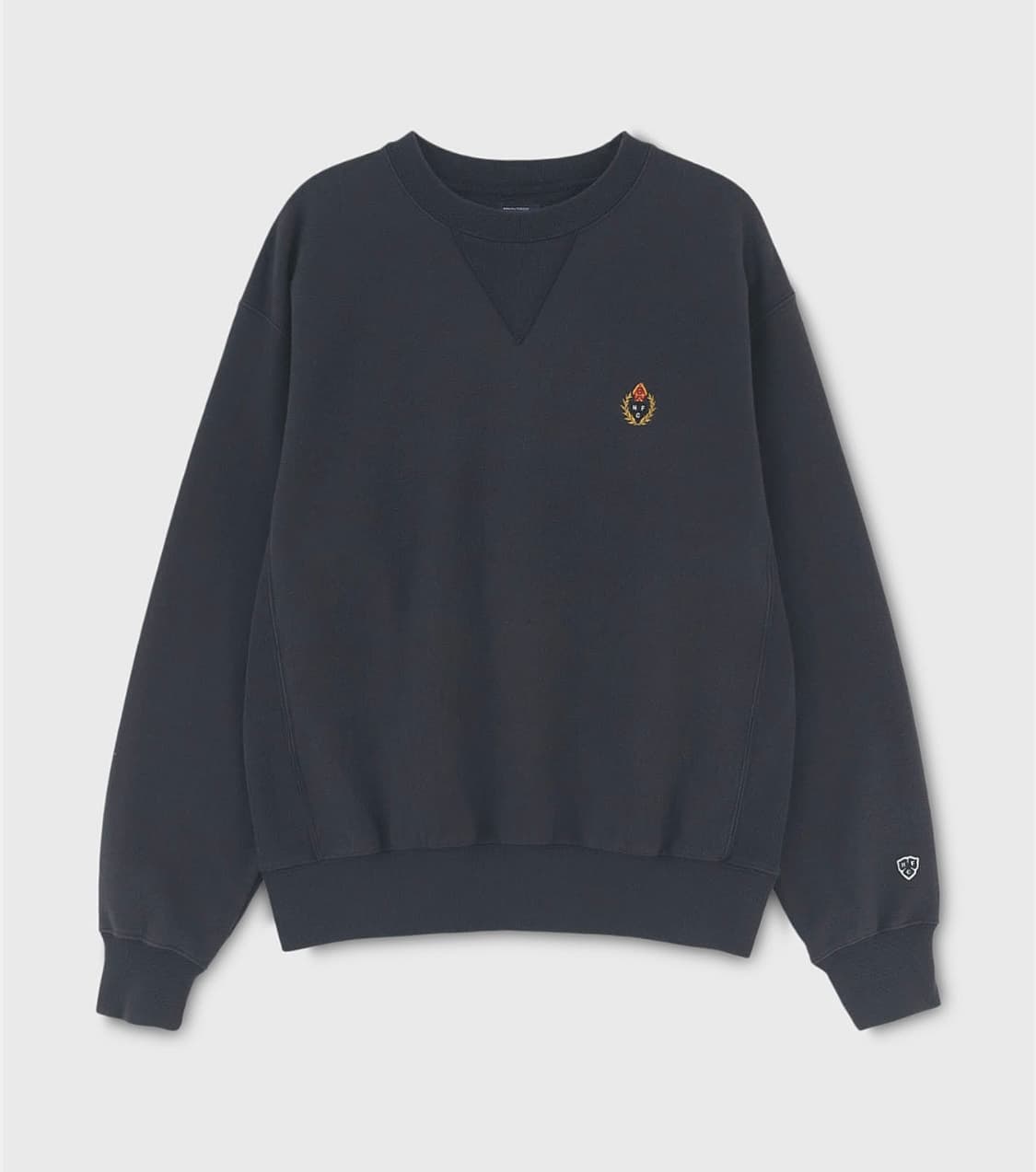 헤리티지플로스 CREST 221 REVERSE CREWNECK 차콜 상품이미지1