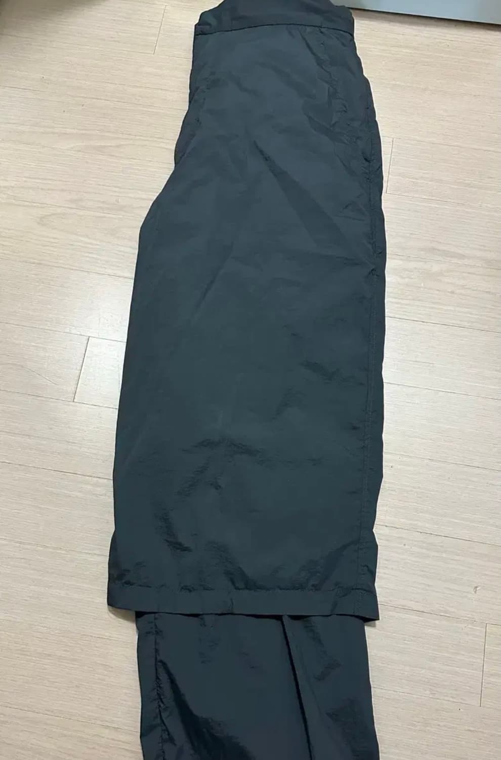 아모멘토 시어 레이어드 팬츠 차콜 m 상품이미지2