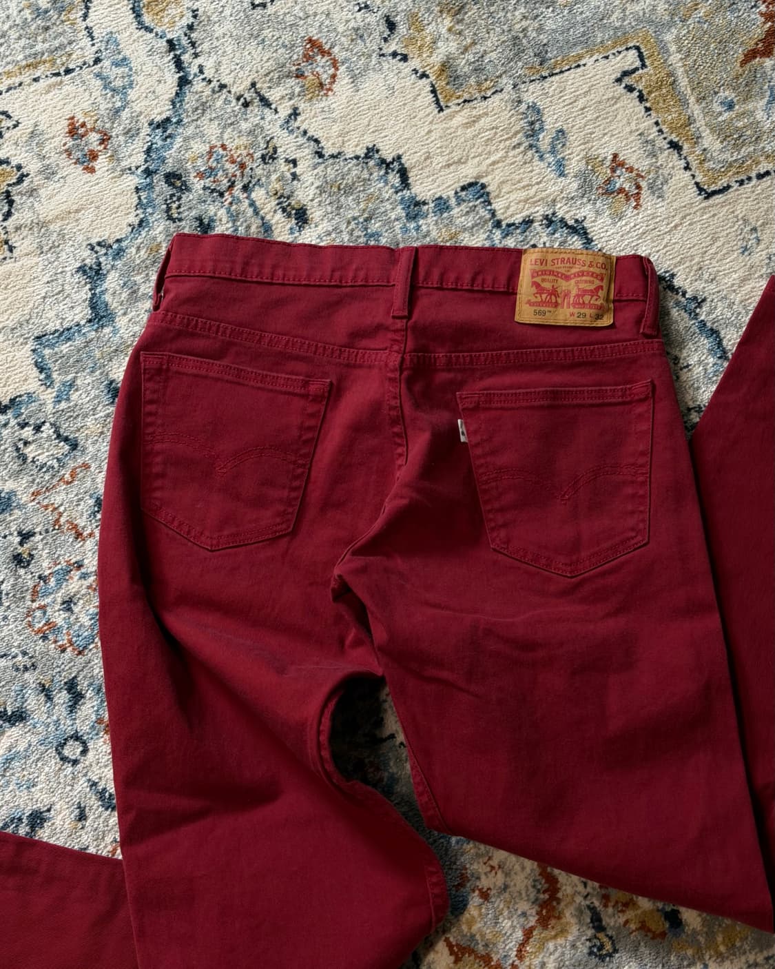 리바이스 569 화이트탭 레드 데님팬츠 [SE-211] 상품이미지9