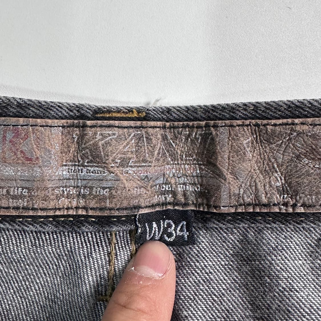 90s 칼카니 흑청 카펜터 팬츠   상품이미지9