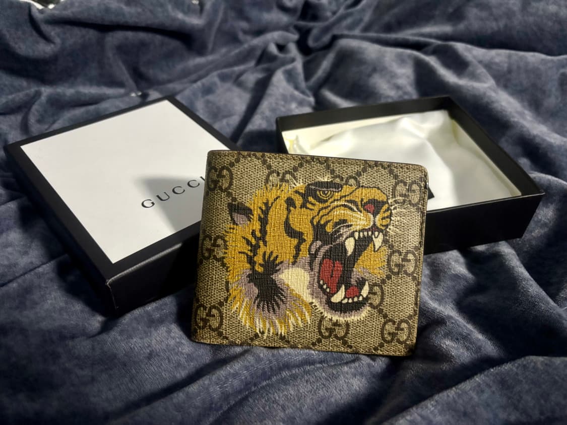 구찌 GG 타이거 반지갑 풀박스 상품이미지1
