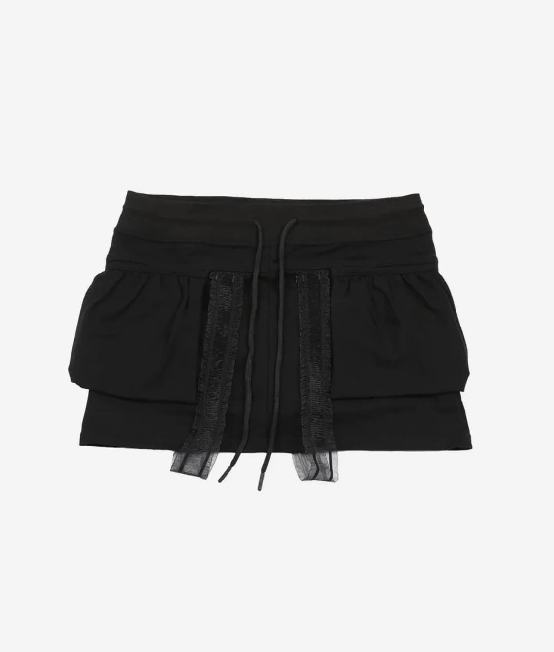 오스하이 SWEAT BALLOON SKIRT BLACK 오스하이 스커트 상품이미지2