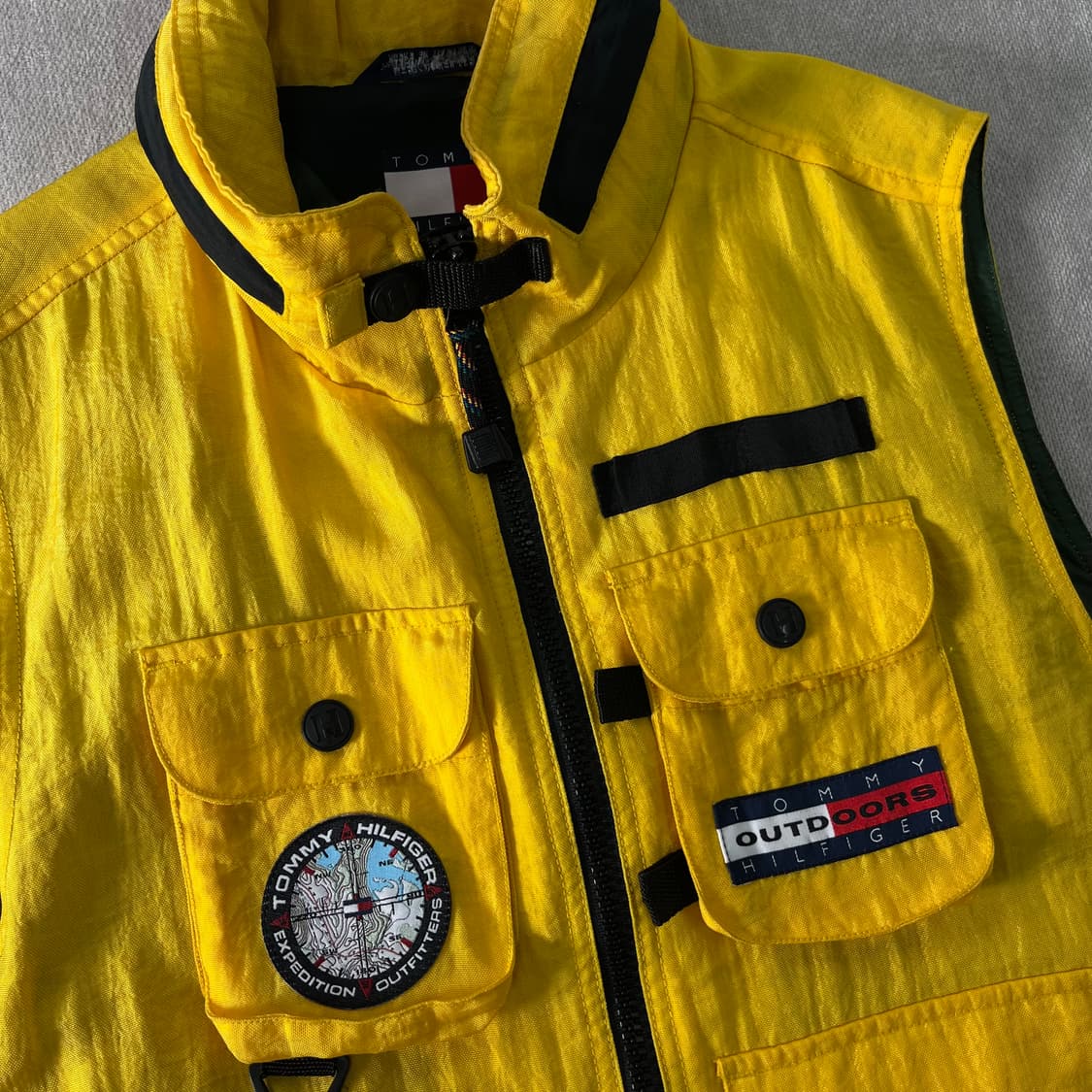 100 90s 타미힐피거 아웃도어 택티컬 조끼 상품이미지3