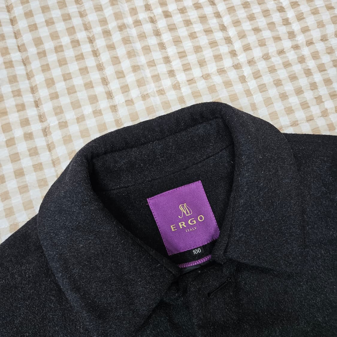 ERGO 울100 하프코트 남자100 상품이미지2