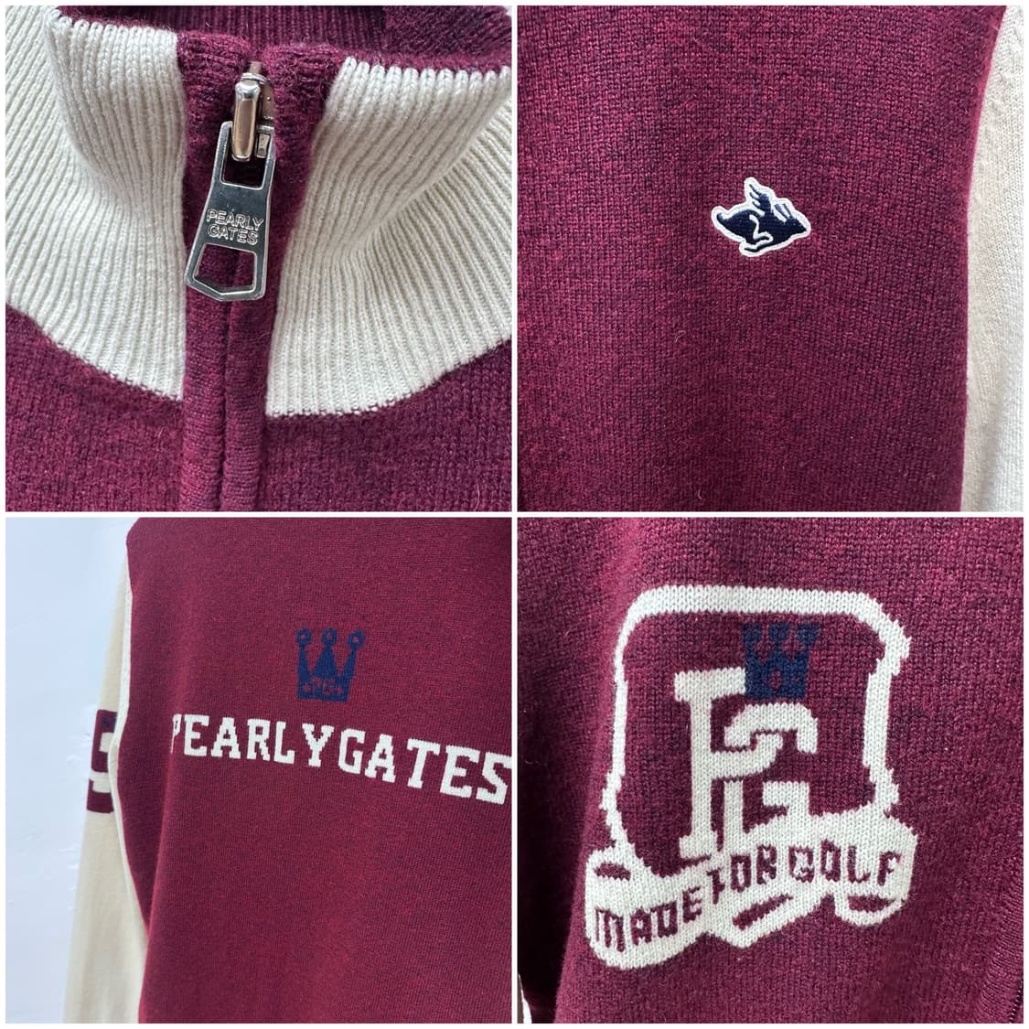 파리게이츠 골프웨어 여성 방풍 울캐시미어 집업가디건 0사이즈 J25 상품이미지8