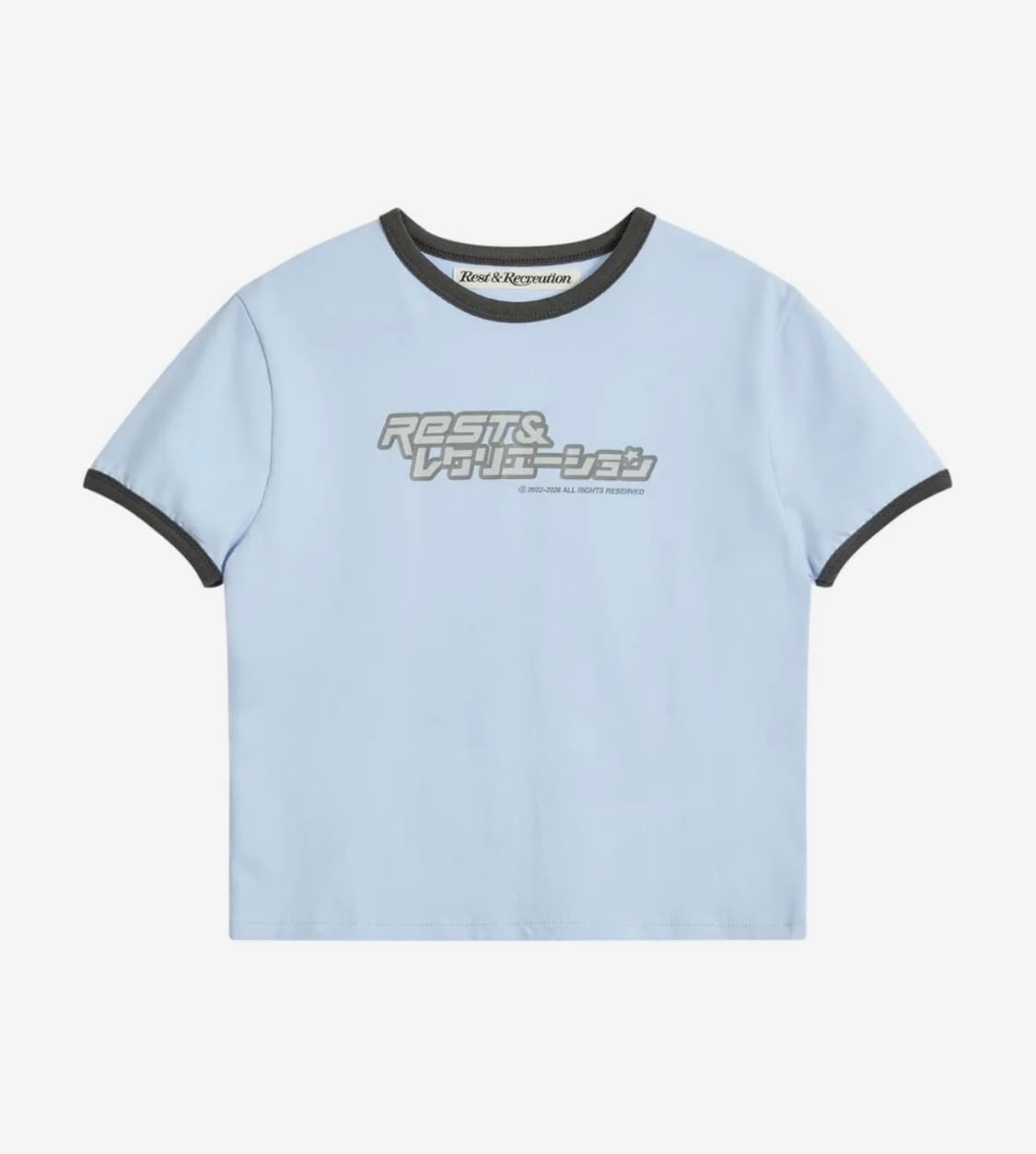 ANIME LOGO RINGER T-SHIRT - SKY BLUE  상품이미지1