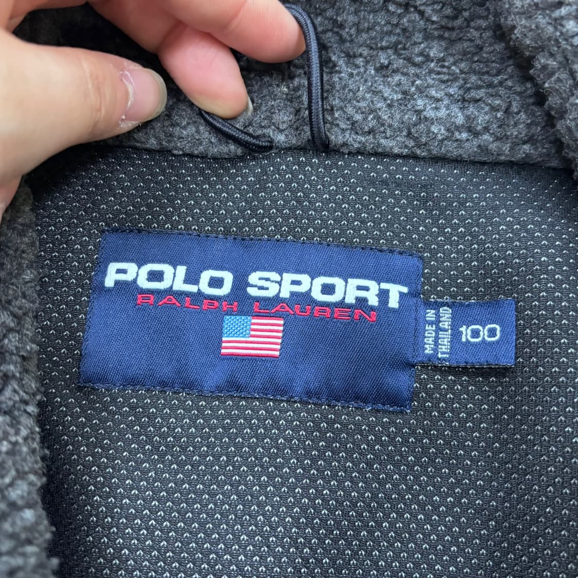 100 폴로 스포츠 빈티지 플리스 자켓 0330E 상품이미지3