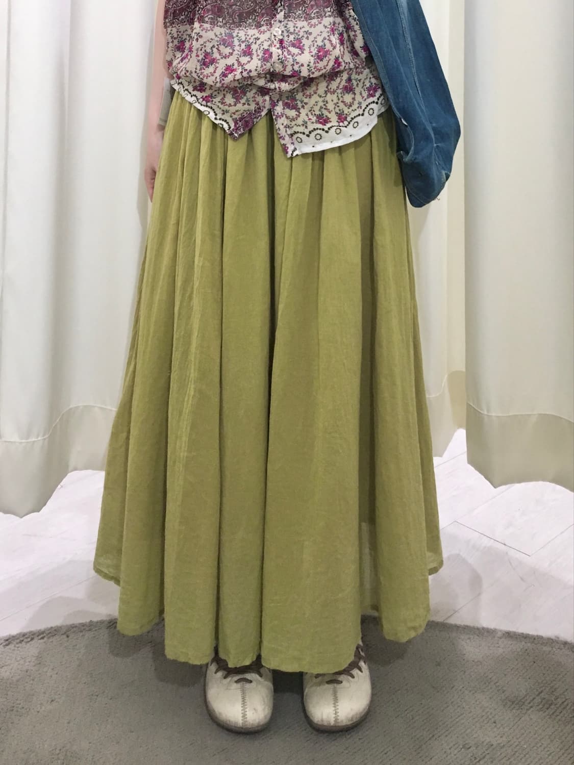 SM2 hagumi green skirt 상품이미지1