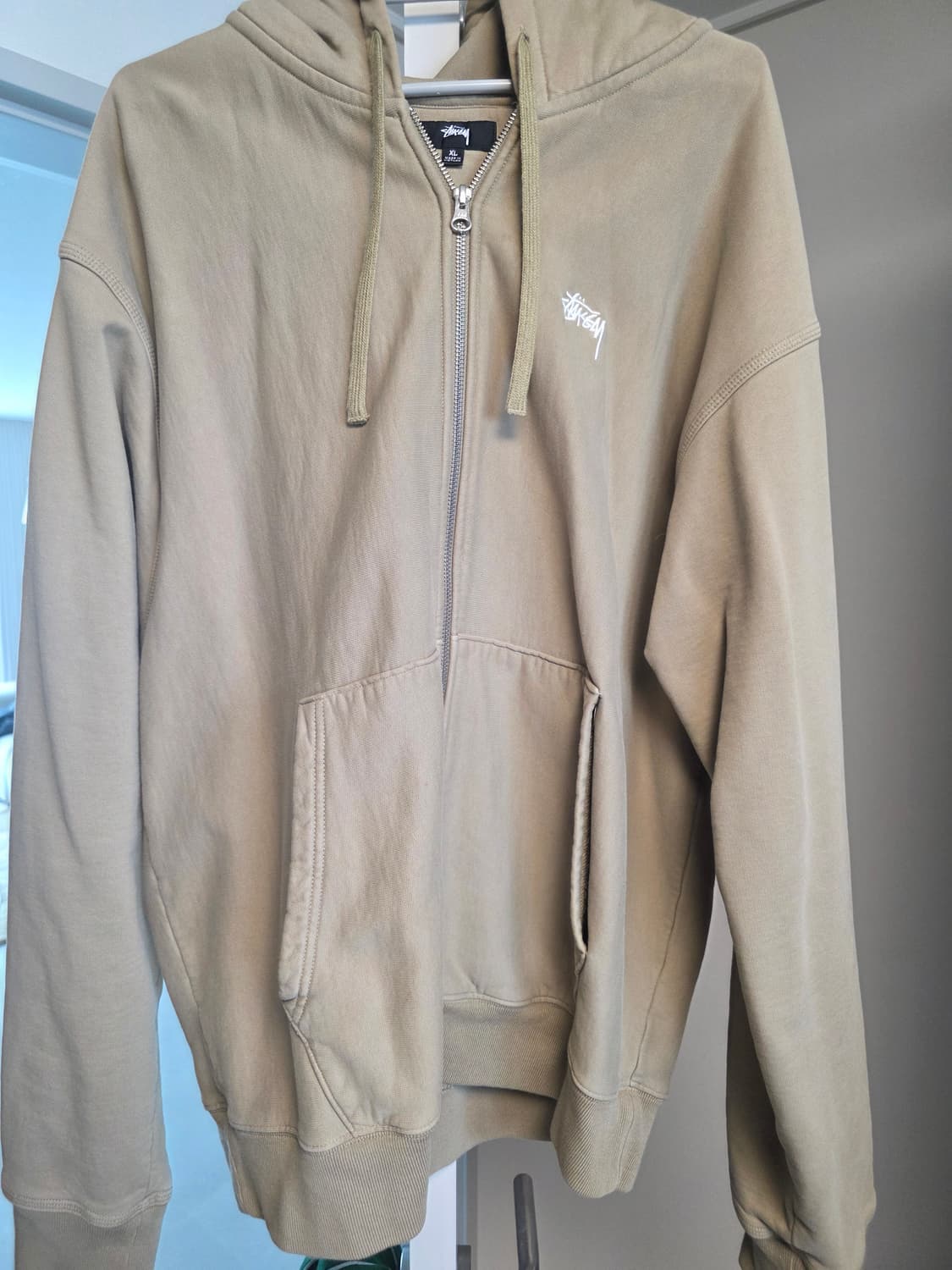 스투시 후드집업 베이지 XL 상품이미지1