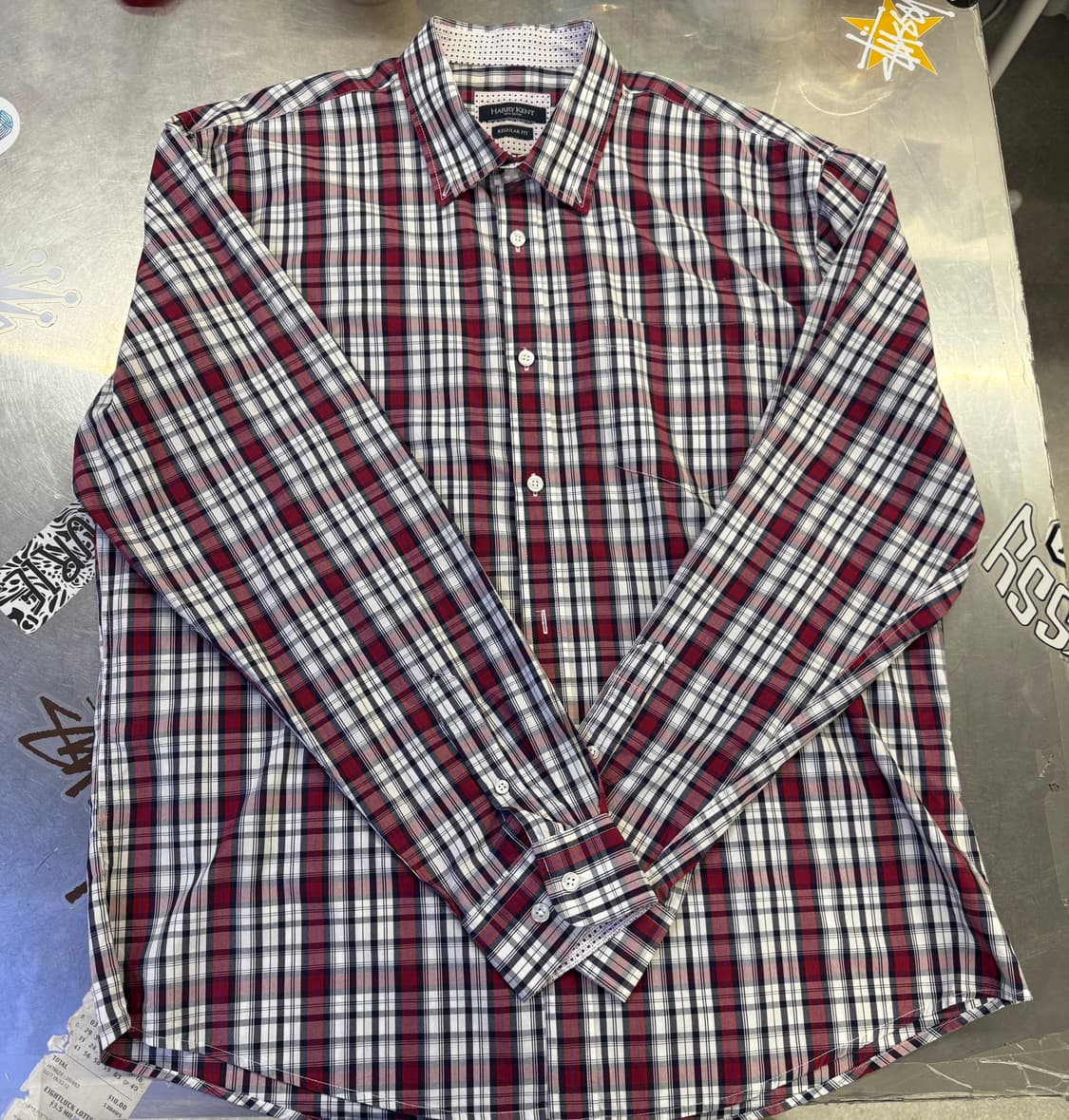 헤리켄트 체크패턴 셔츠 2XL 상품이미지2
