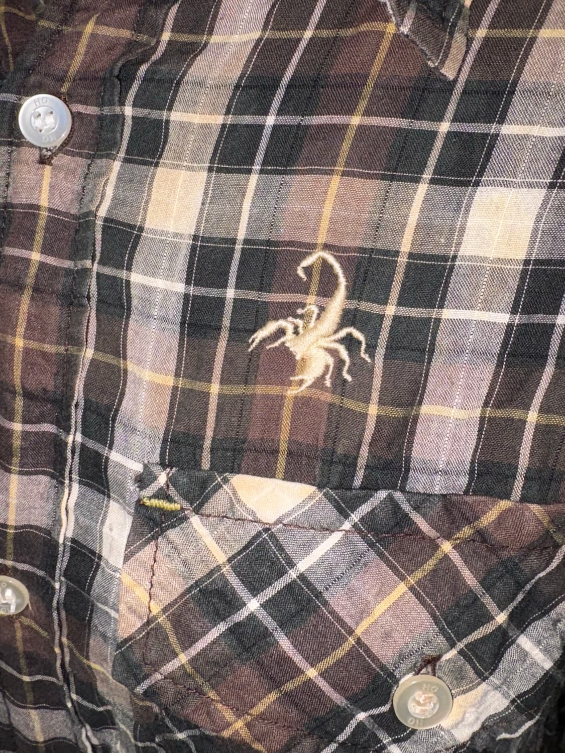 히스테릭글래머 슬림핏 체크셔츠 상품이미지3