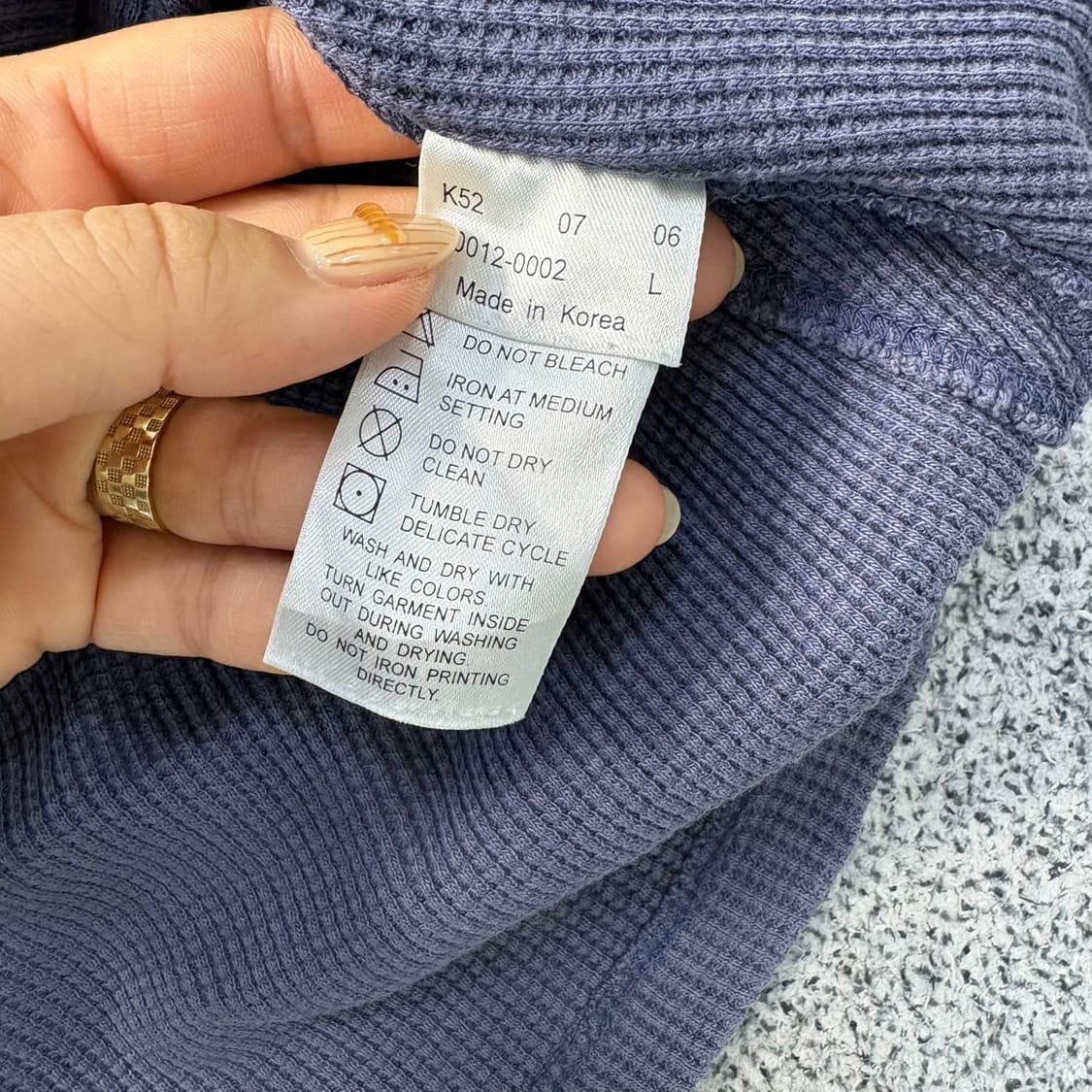 L 리바이스 와플 긴팔티 0414J 상품이미지5