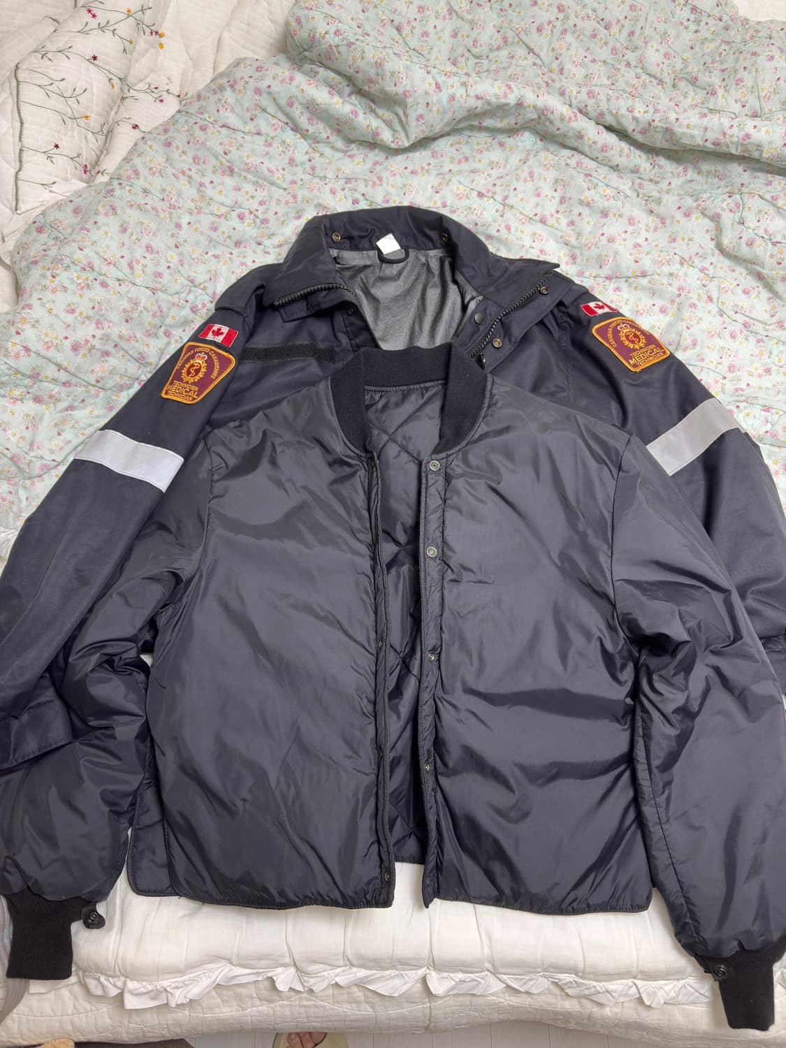[레어] 90‘s 캐나다군 메딕 보급 블랙 파카(내피 포함) 105 상품이미지7