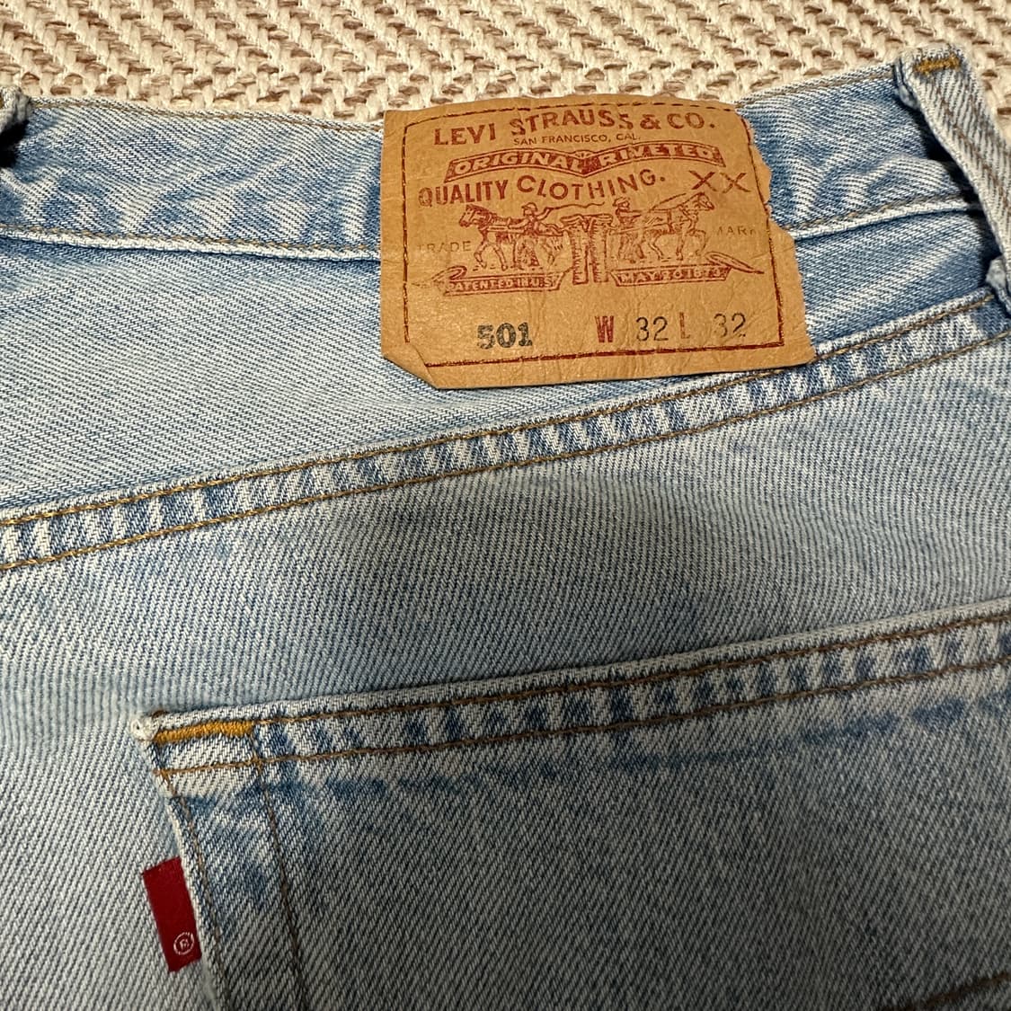 LEVI'S 501 90's canada made denim jeans 상품이미지3